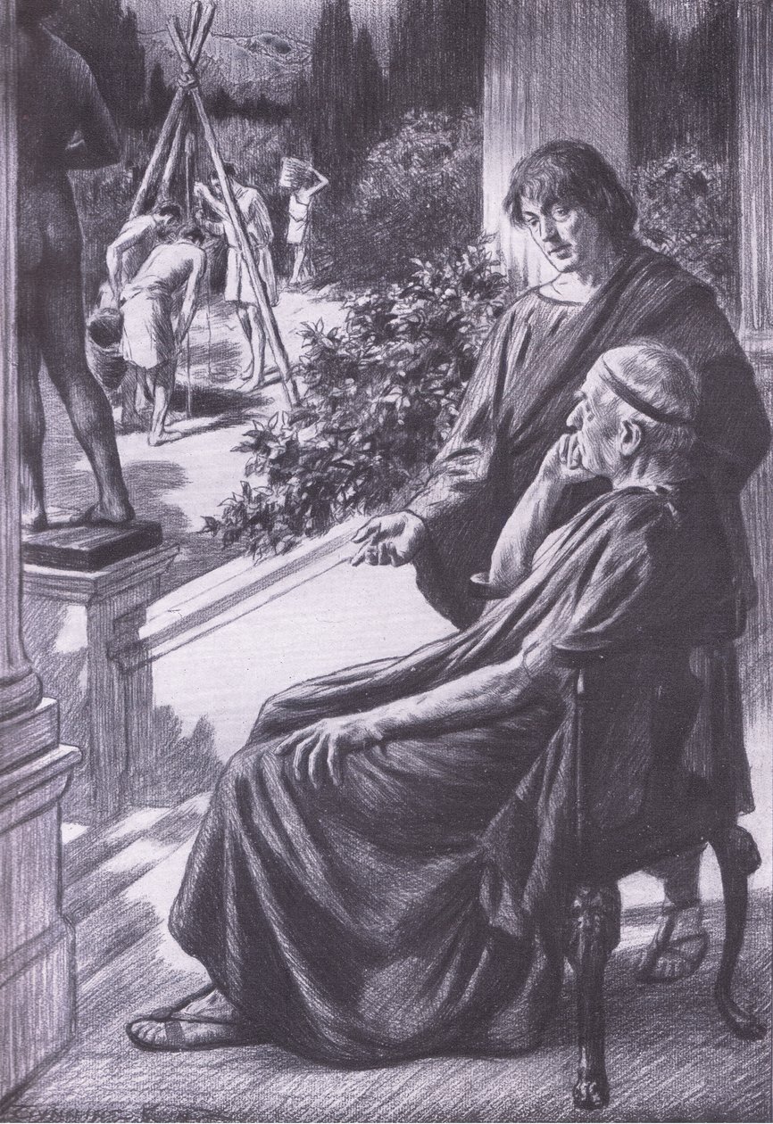 Demetrius resolve um problema difícil, Bibbys Annual, 1916-1917 de Gunning King