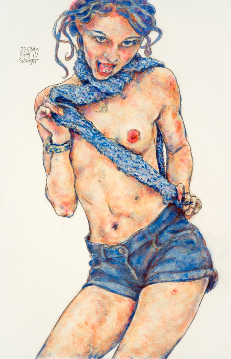 Nua feminina, abismos de Gunter Langer