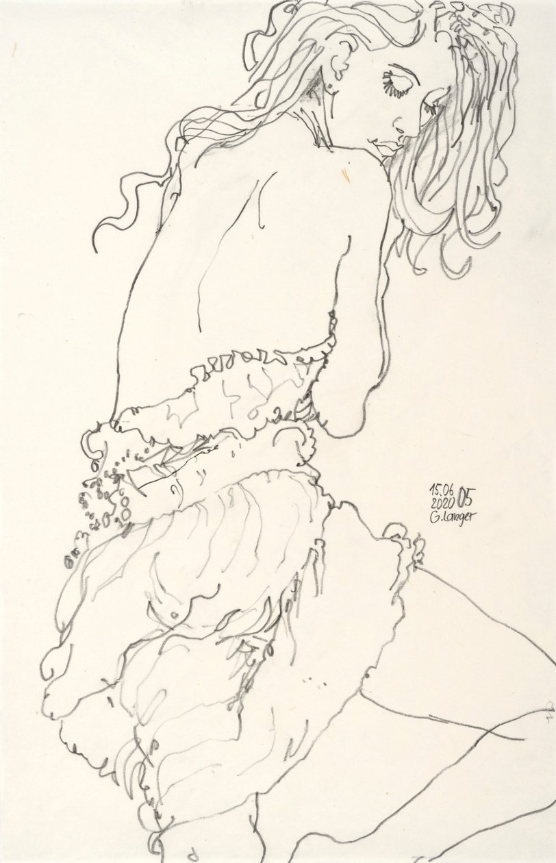 Retrato de uma mulher, encontrado de Gunter Langer