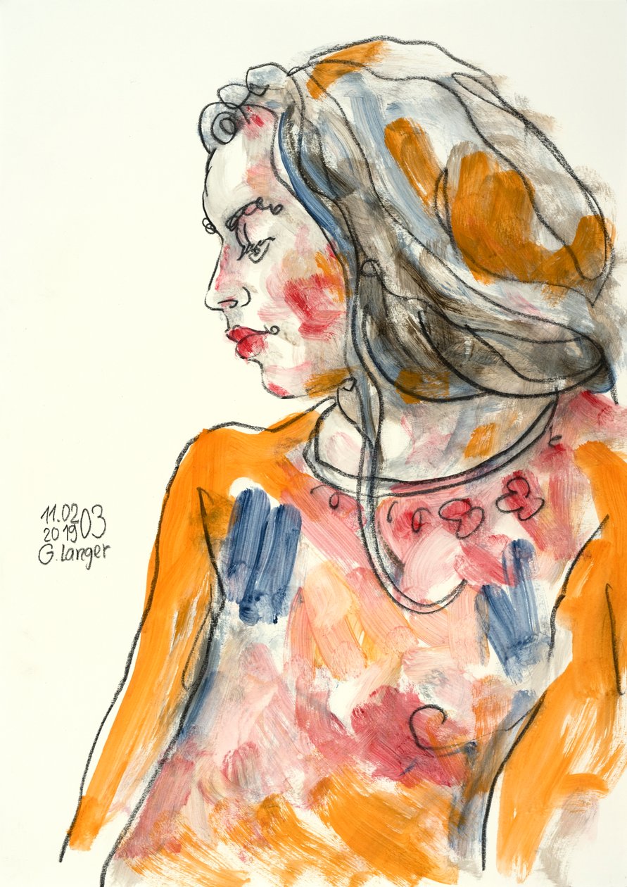 Retrato de mulher, eu estava em casa de Gunter Langer