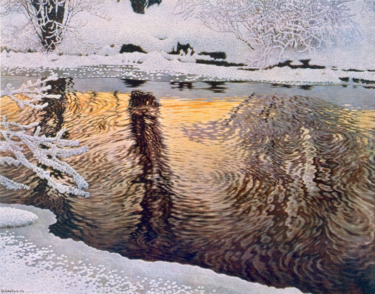 Gelo de Gustaf Edolf Fjaestad