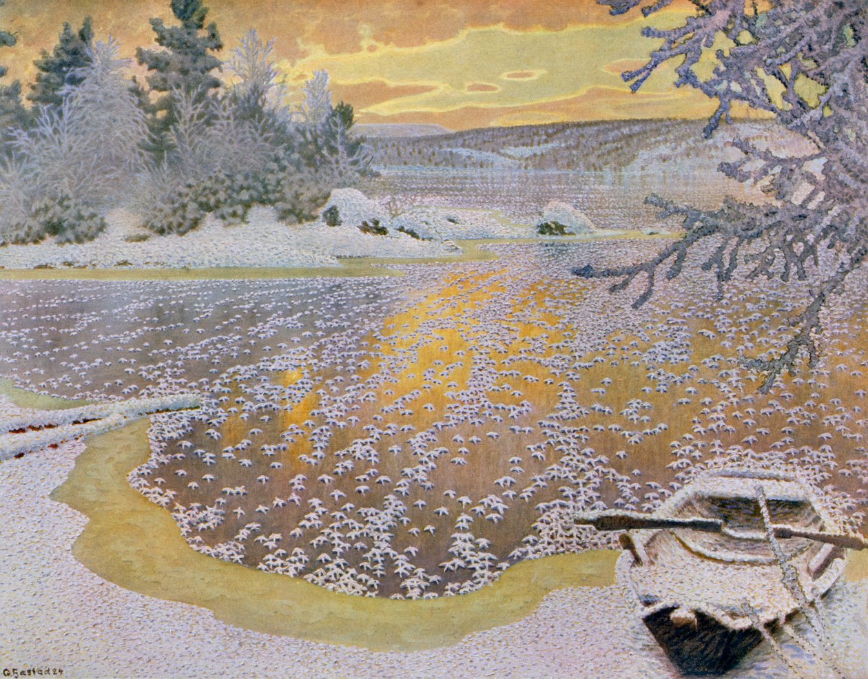 Geada no Gelo de Gustaf Edolf Fjaestad