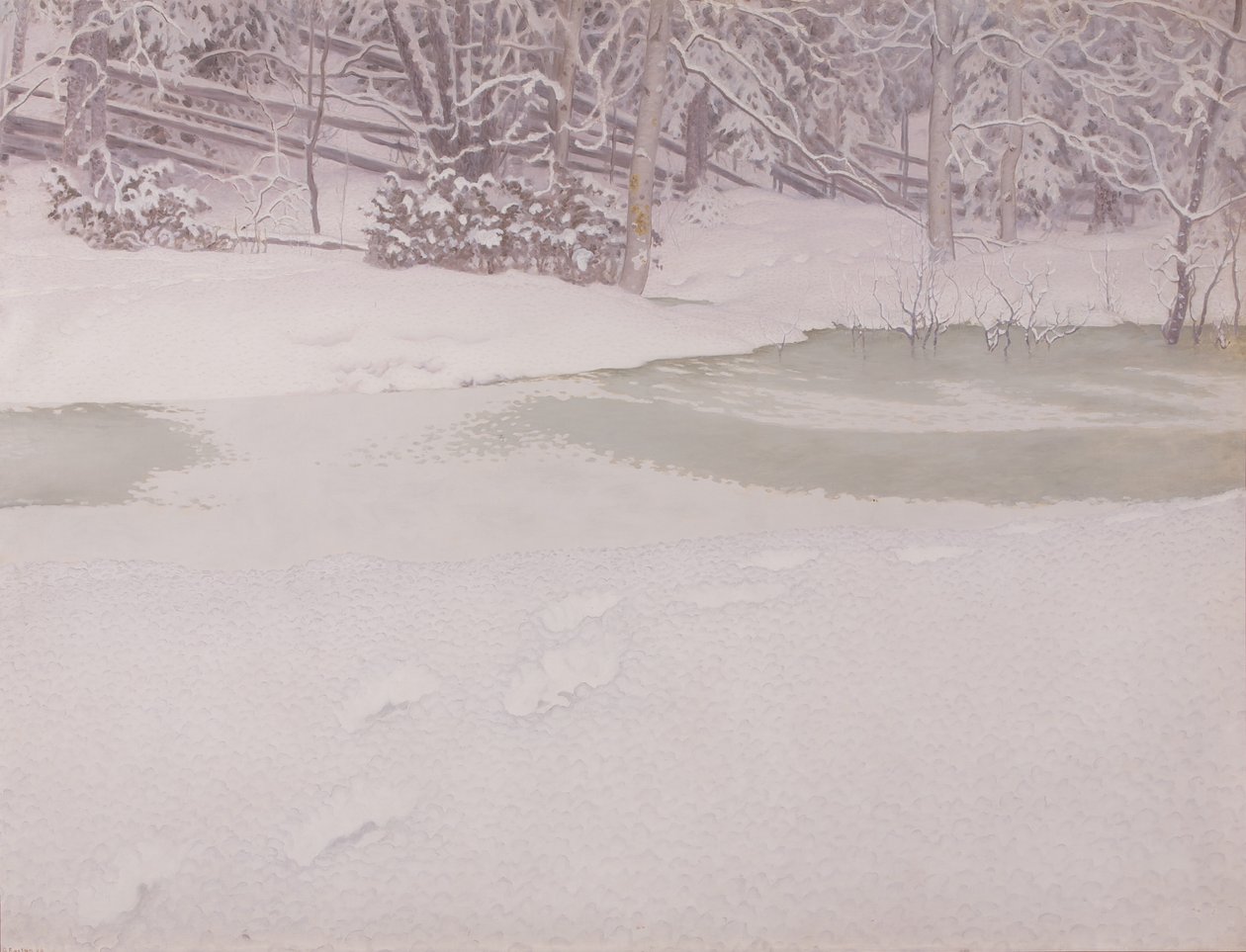 Neve recém-caída de Gustaf Fjæstad