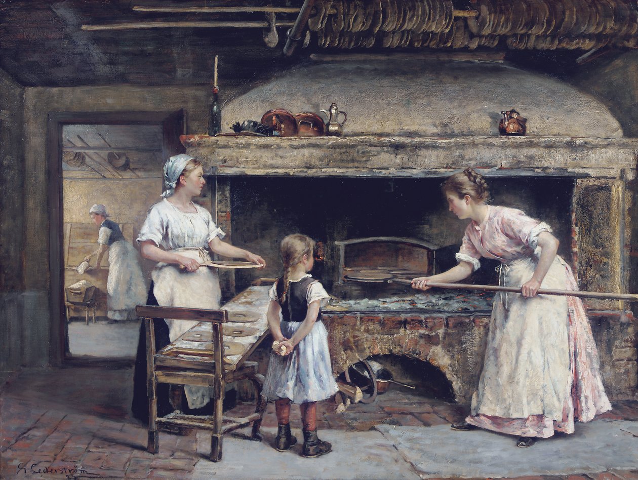 Dentro de uma padaria de Gustaf Olaf Cederstrom