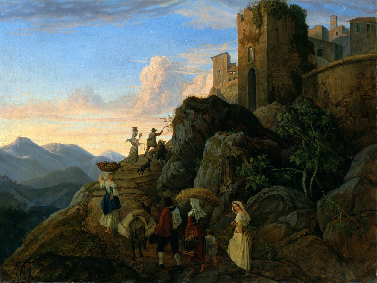 Civitella (noite) de Gustav Karl Ludwig Richter