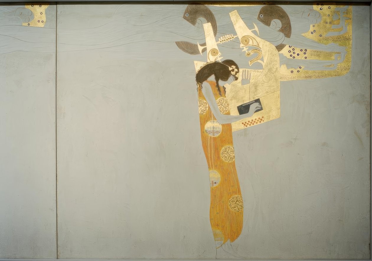 Beethovenfries - Os gênios flutuantes: poesia de Gustav Klimt