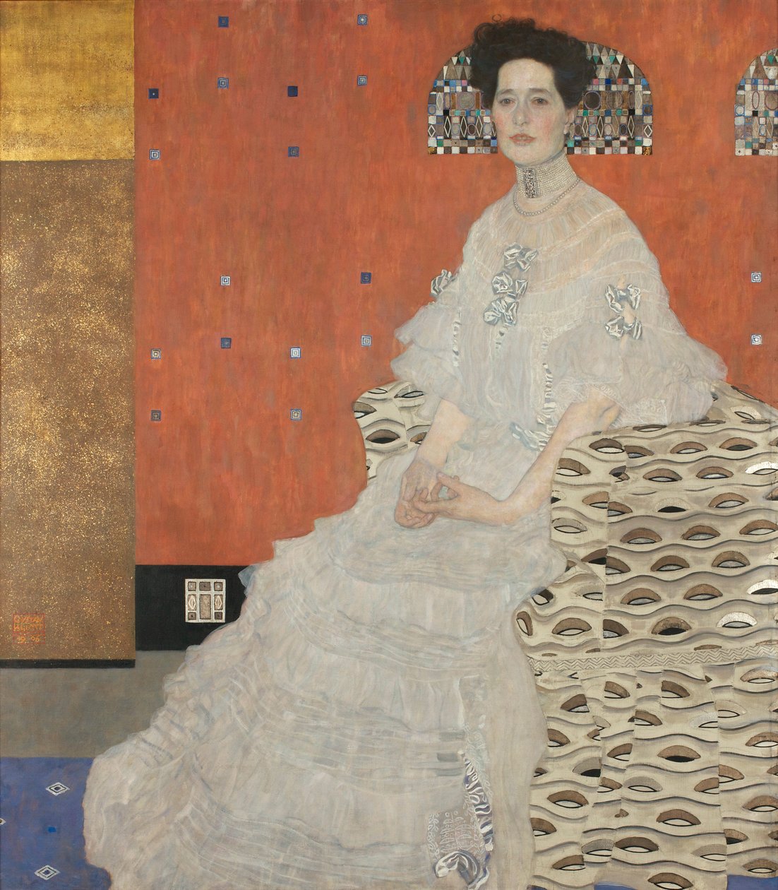 Retrato Fritza Riedler de Gustav Klimt