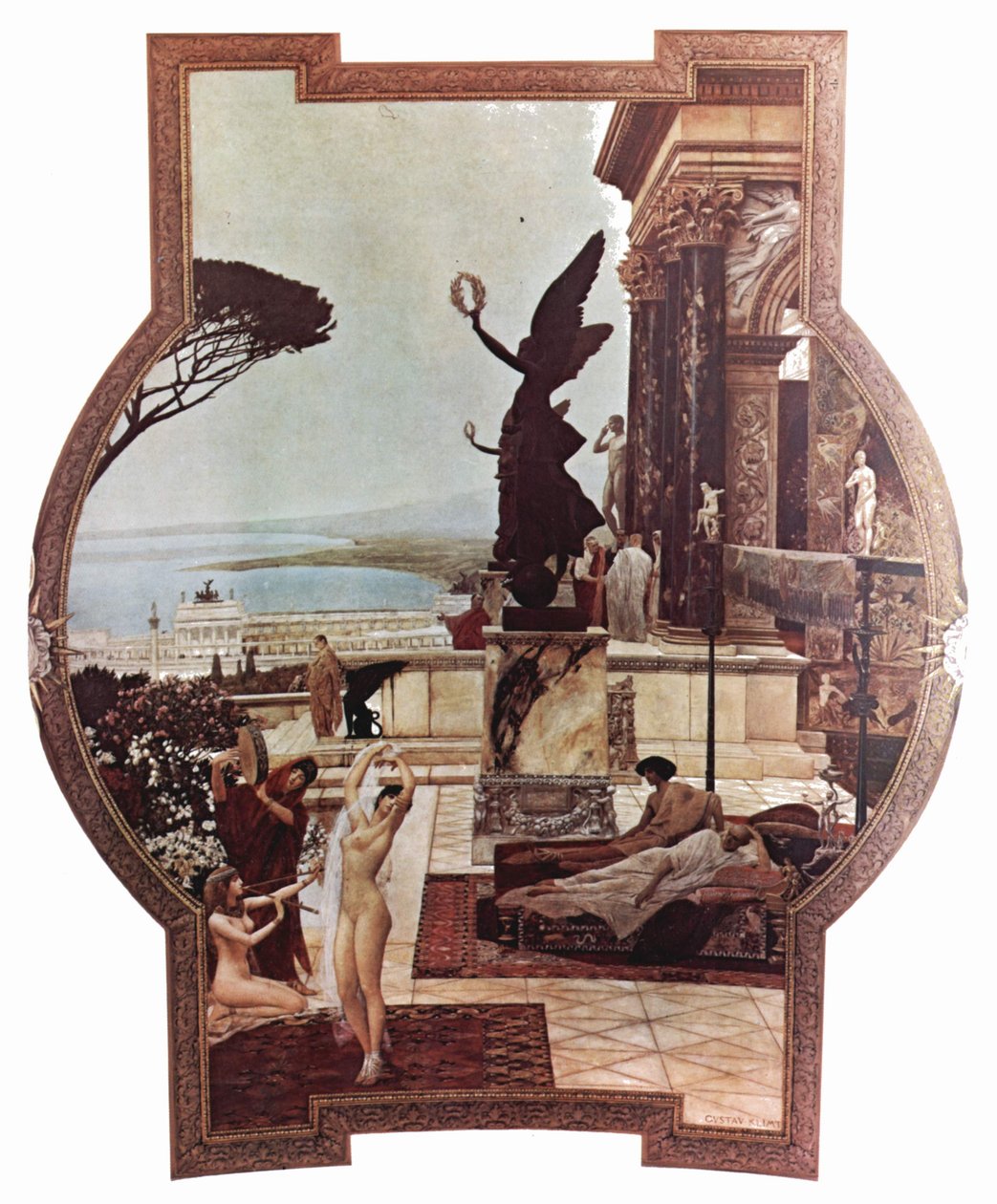 O teatro de Taormina de Gustav Klimt