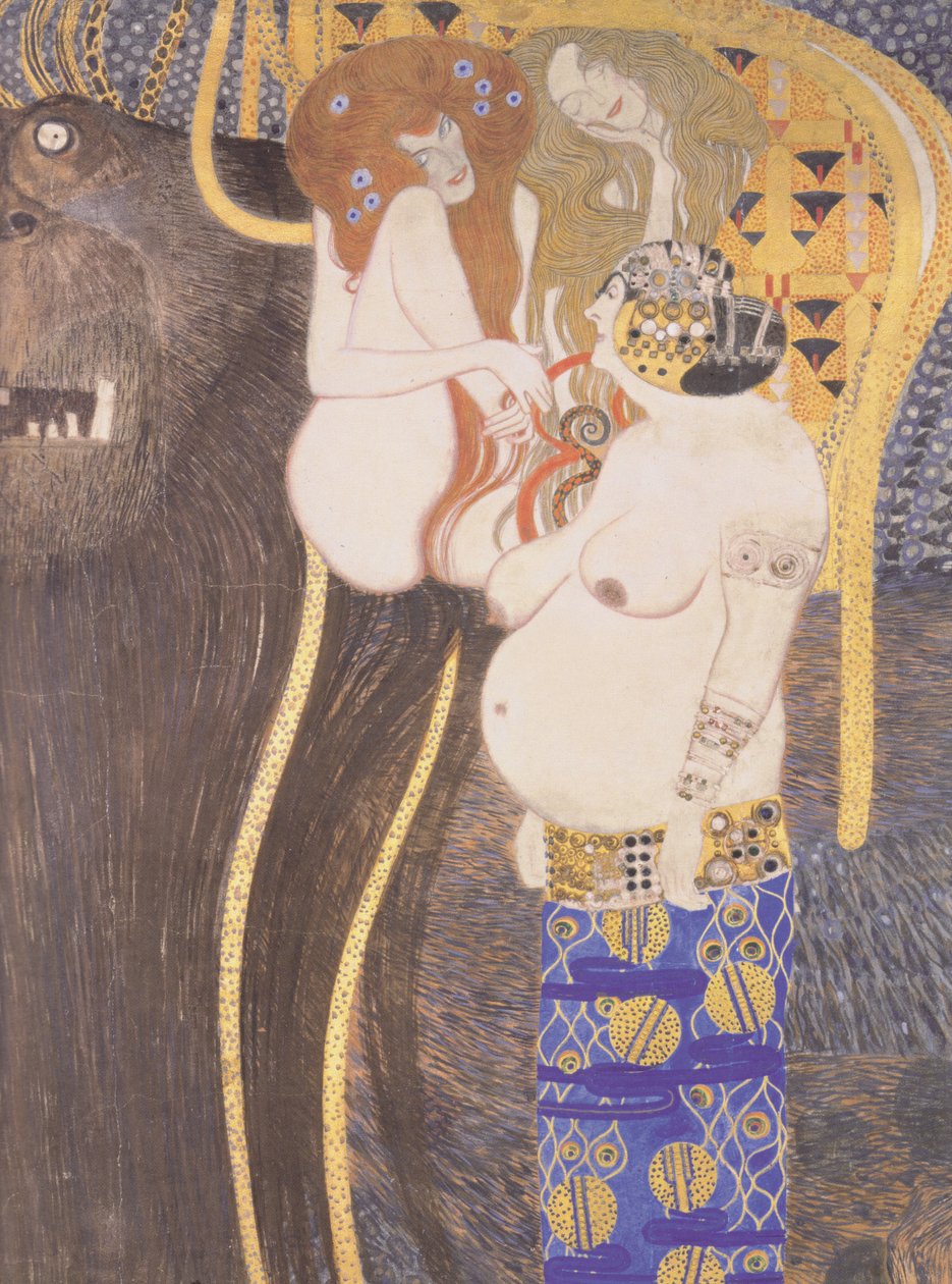 As potências inimigas (detalhe) de Gustav Klimt