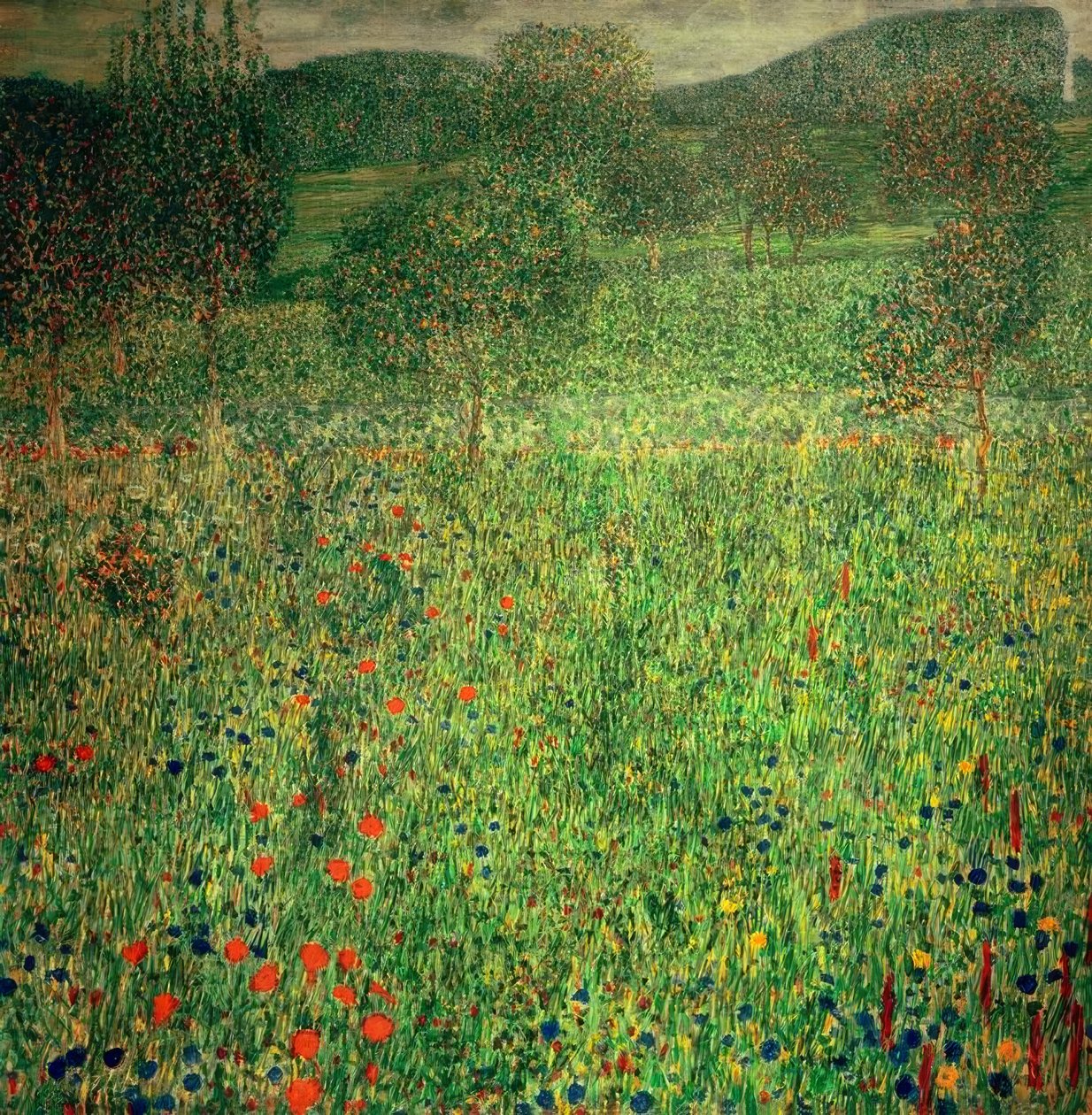 paisagem do jardim de Gustav Klimt