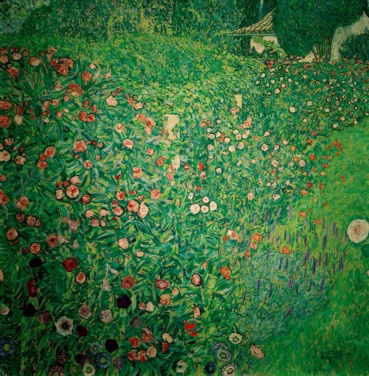 Paisagem do jardim italiano de Gustav Klimt