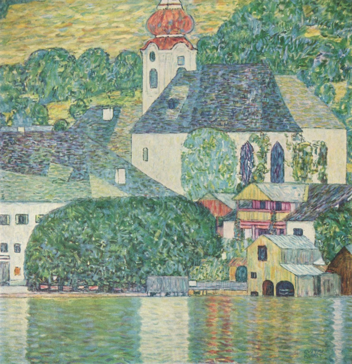 Igreja em Unterach am Attersee de Gustav Klimt
