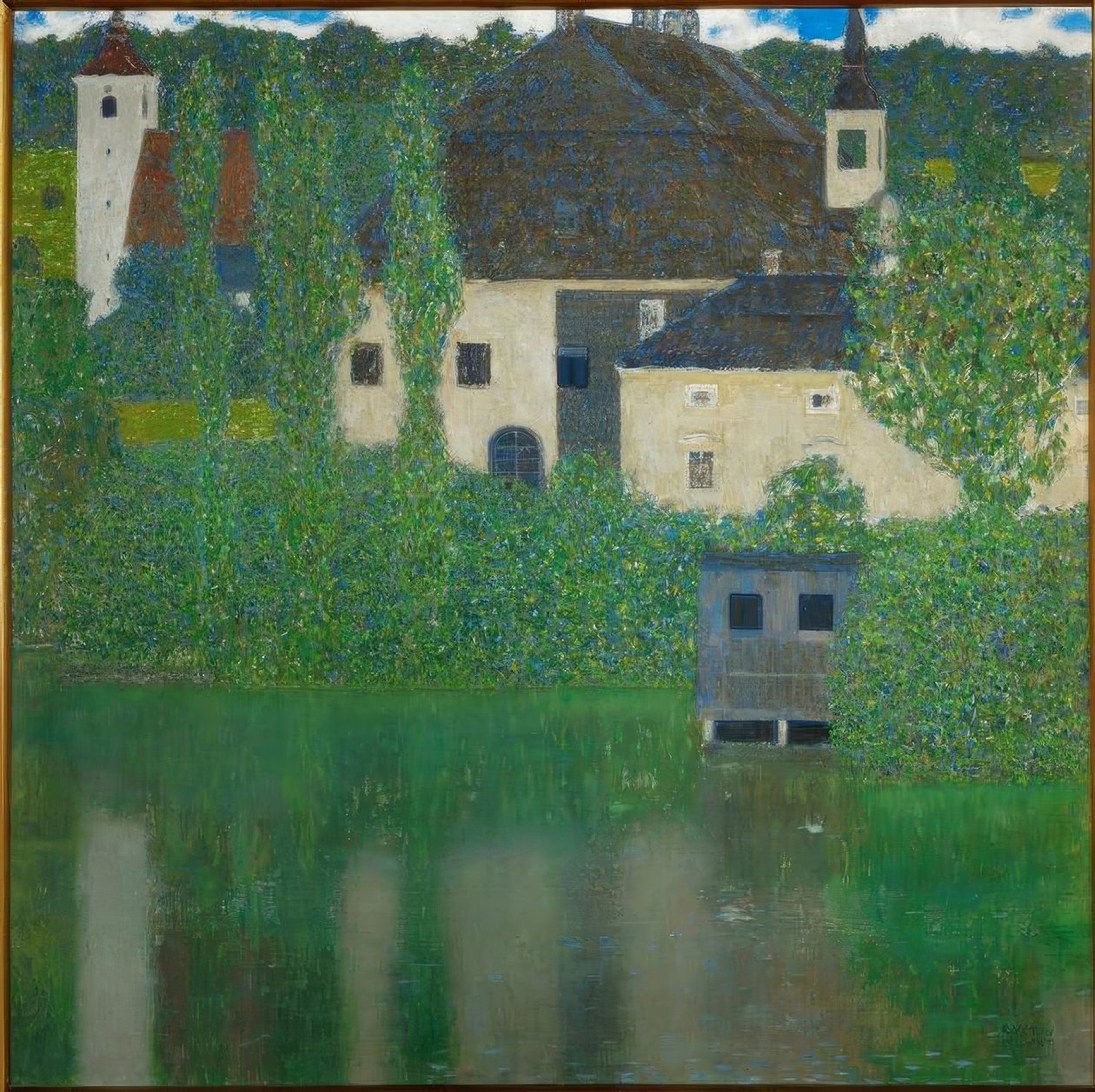 Câmara do castelo no Attersee I de Gustav Klimt