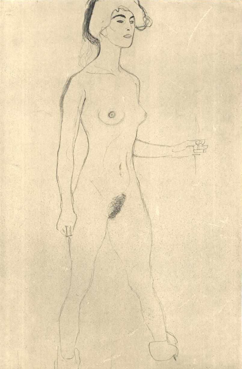 Ato de striding de Gustav Klimt