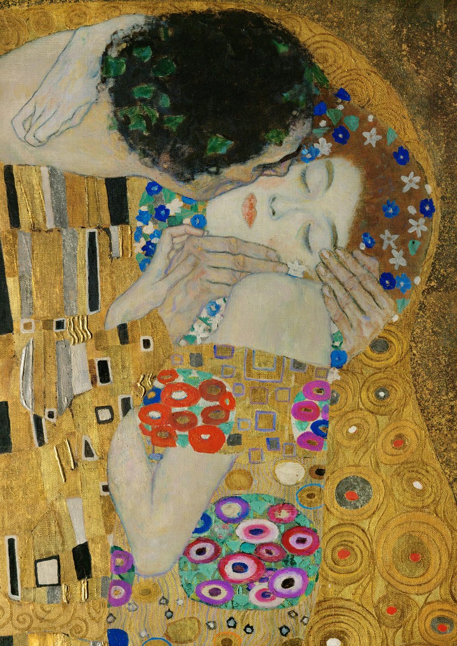 O Kissndetail de Gustav Klimt