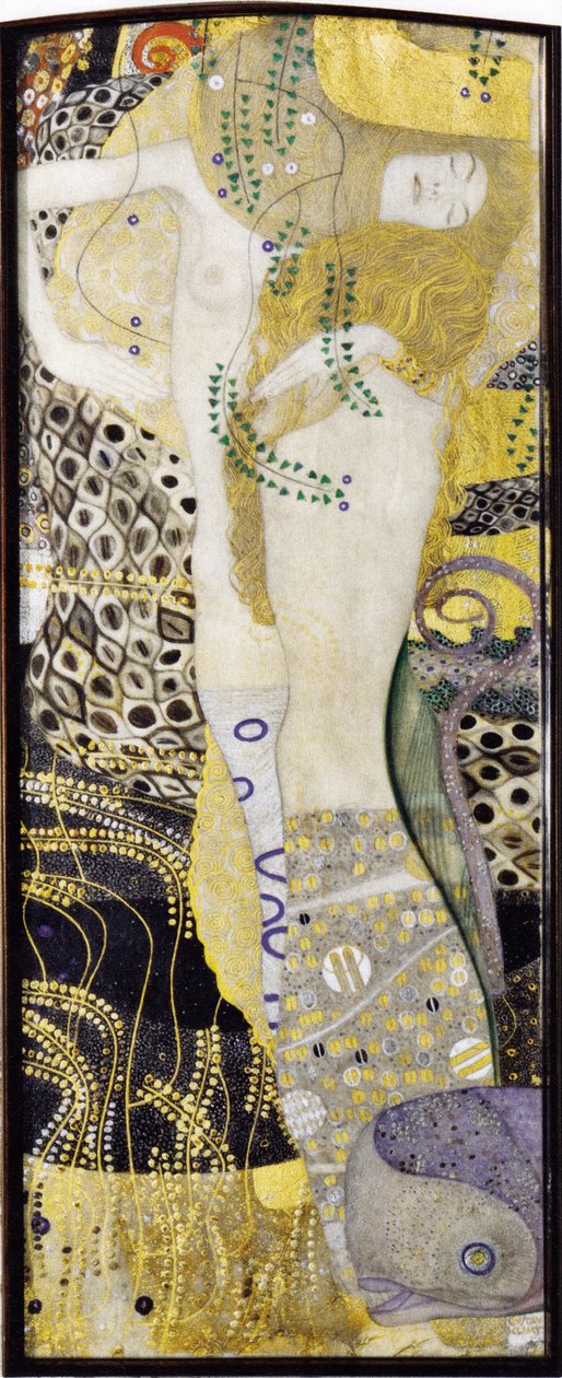 Serpentes de Água I (namoradas) de Gustav Klimt