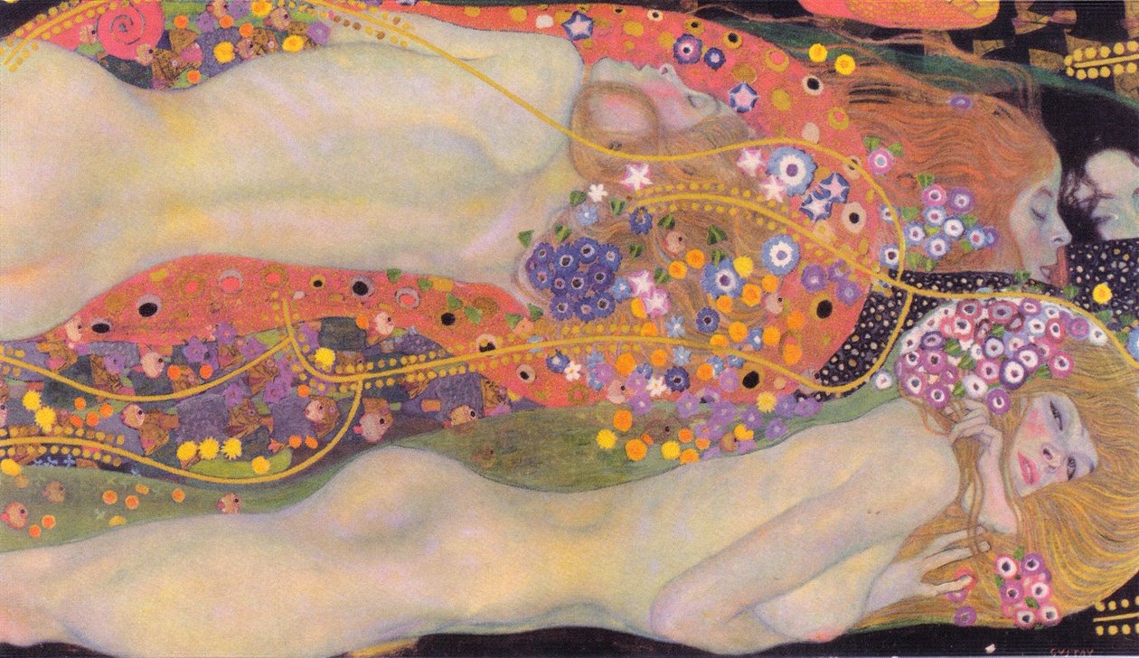 Serpentes de Água II (namoradas) de Gustav Klimt
