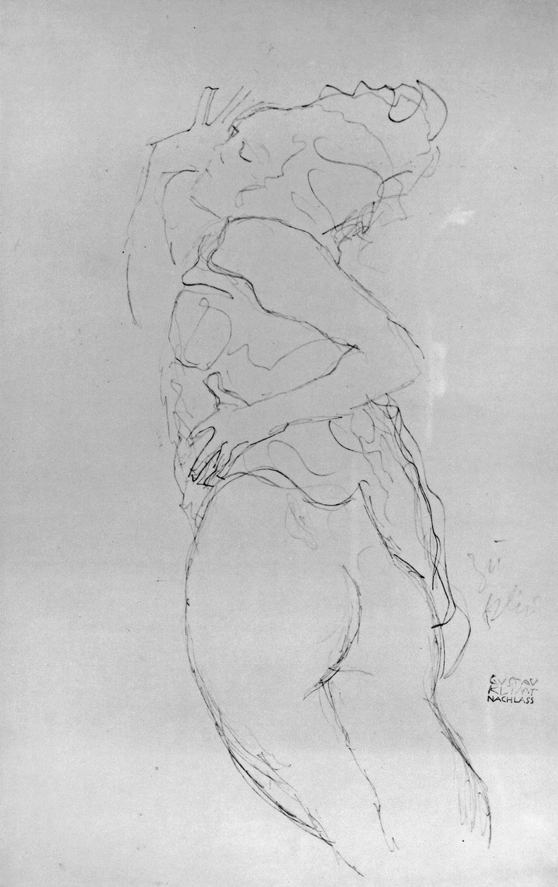 Jovem mulher, 1917 de Gustav Klimt