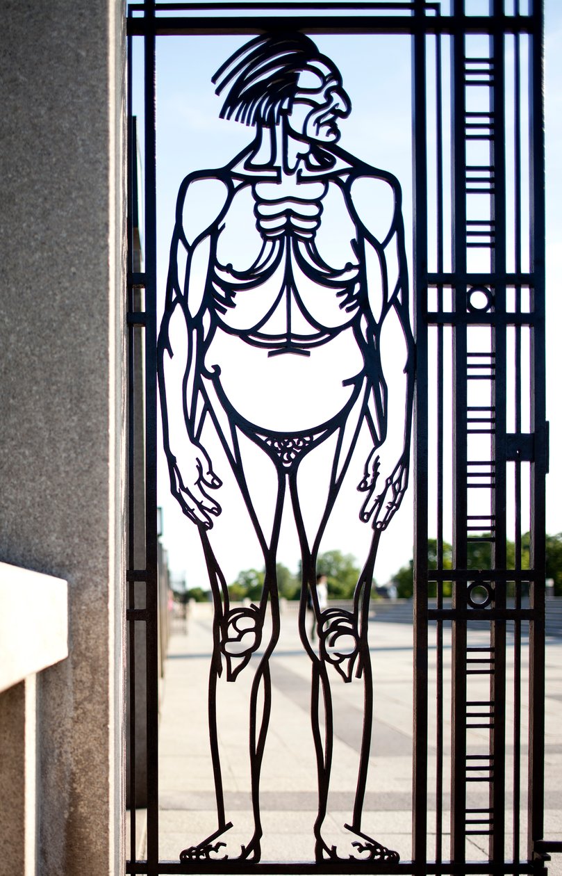 Portão de entrada para o Parque das Esculturas (ferro) de Gustav Vigeland