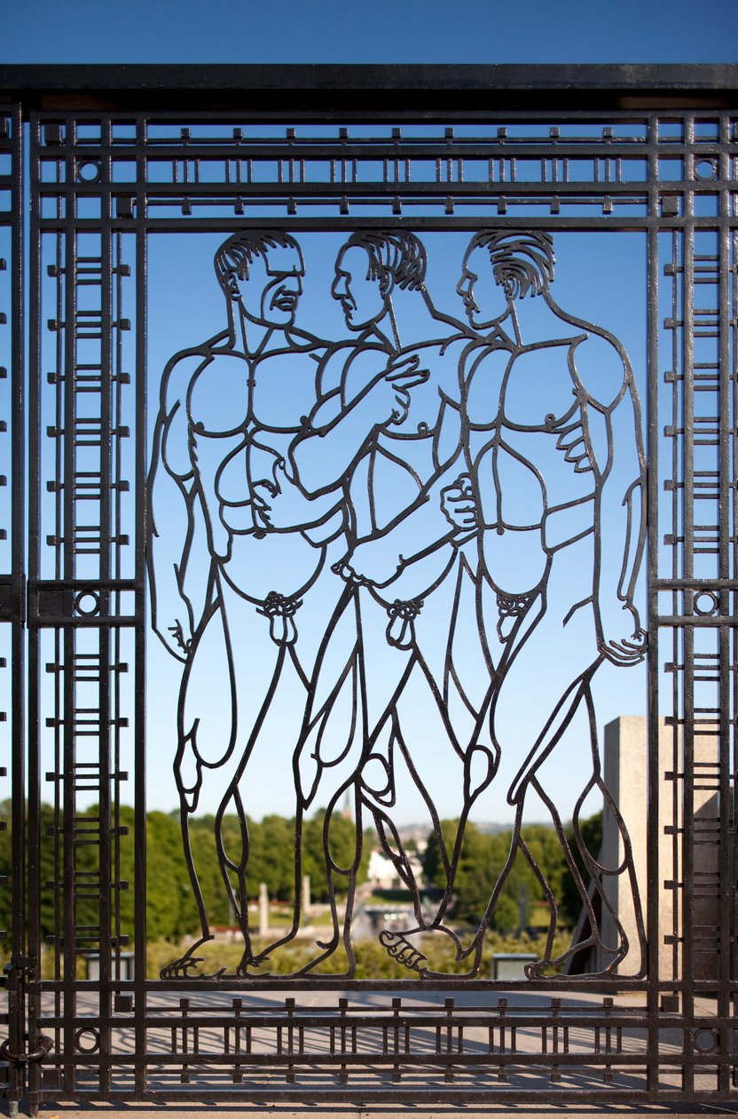 Portão de entrada para o Parque das Esculturas (ferro) de Gustav Vigeland