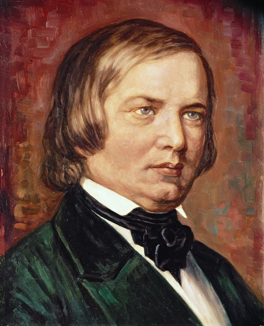 Retrato de Robert Schumann (1810-1856) de Gustav Zerner