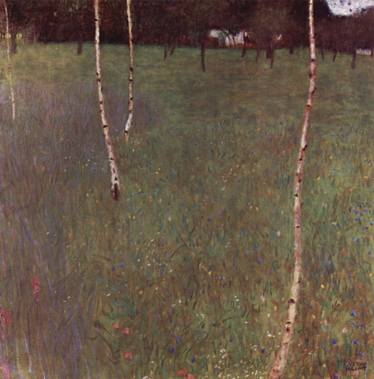 Quinta com bétulas de Gustav Klimt