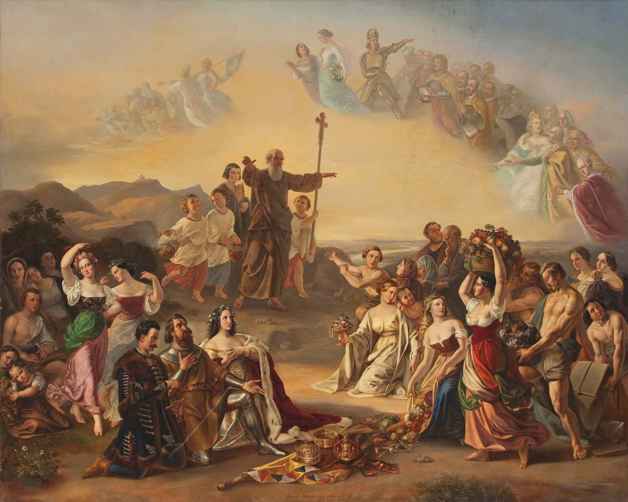São Severin abençoa o país da Áustria de Gustav Dittenberger