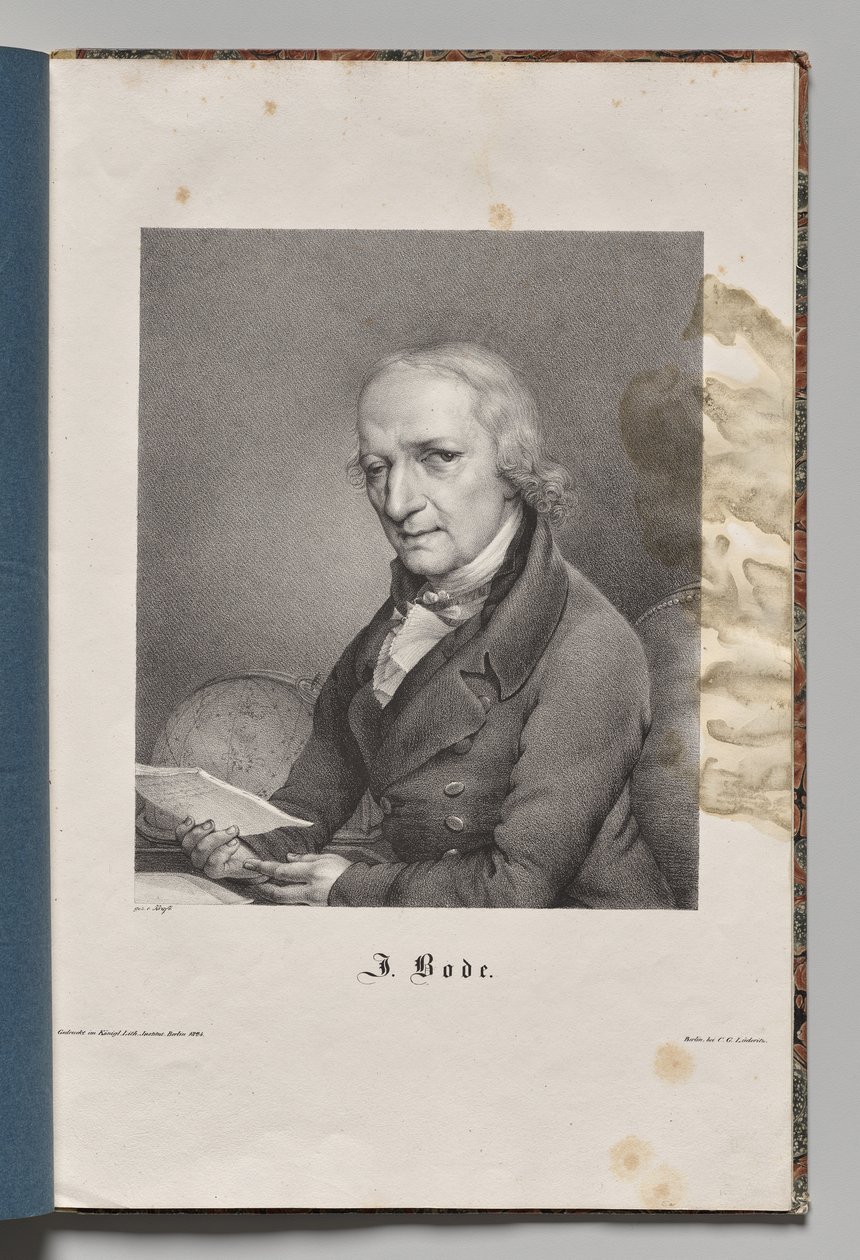 Autores famosos da Alemanha: Retrato de Johann Elert Bode de Gustav Karl Friedrich Luderitz