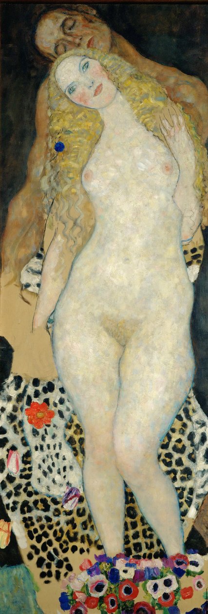 Adão e Eva, 1918 de Gustav Klimt