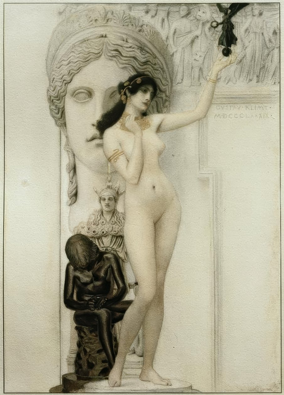 Alegoria da Escultura de Gustav Klimt