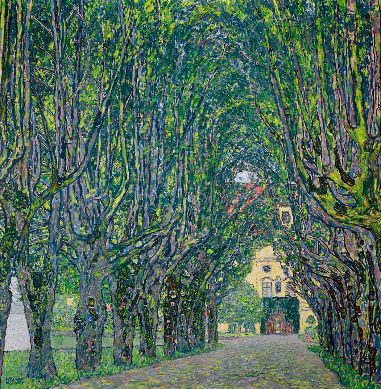 Avenida no parque do castelo de Kammer, 1912 de Gustav Klimt