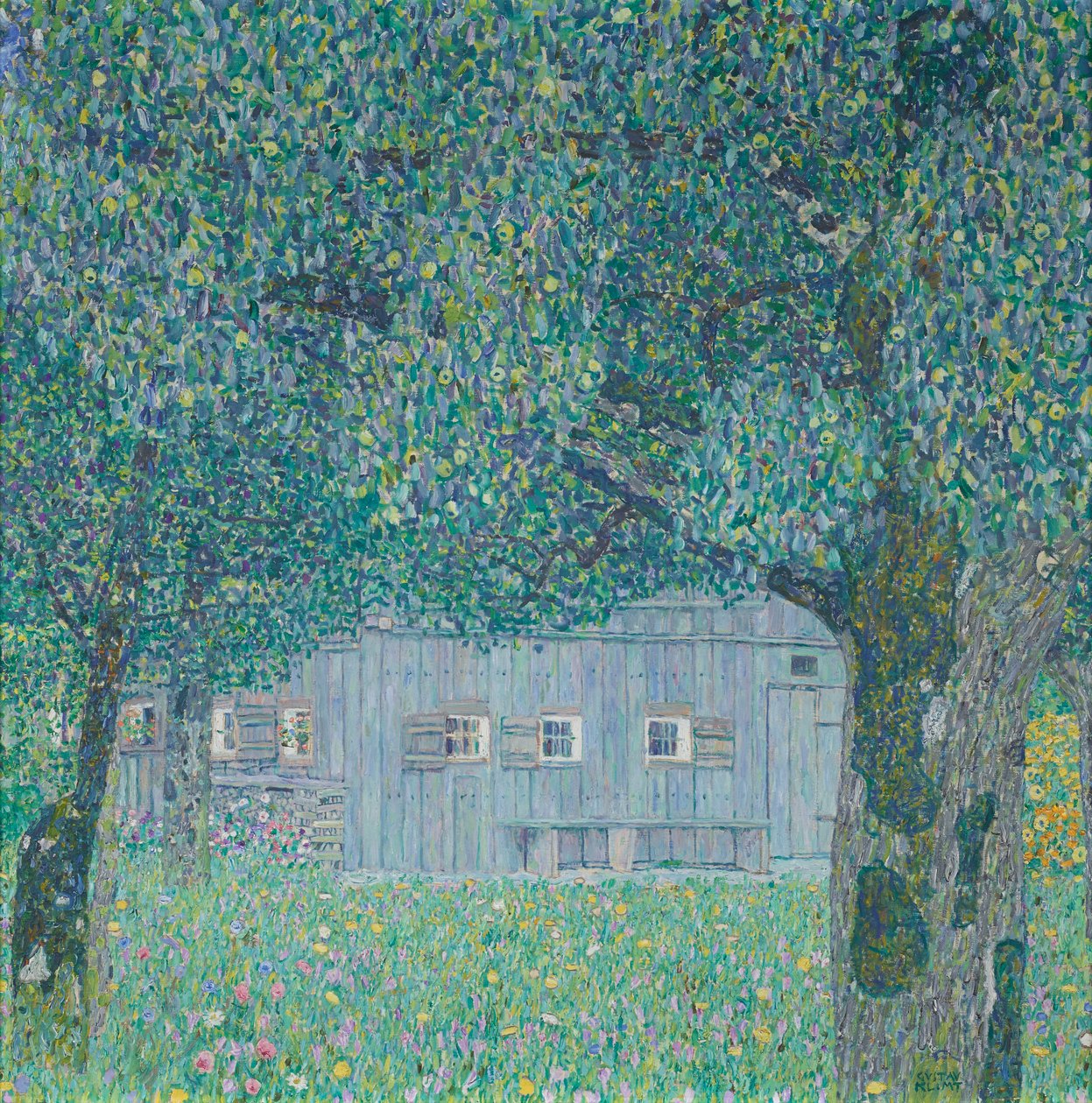 Quinta em Buchberg (Casa Agrícola da Alta Áustria) de Gustav Klimt
