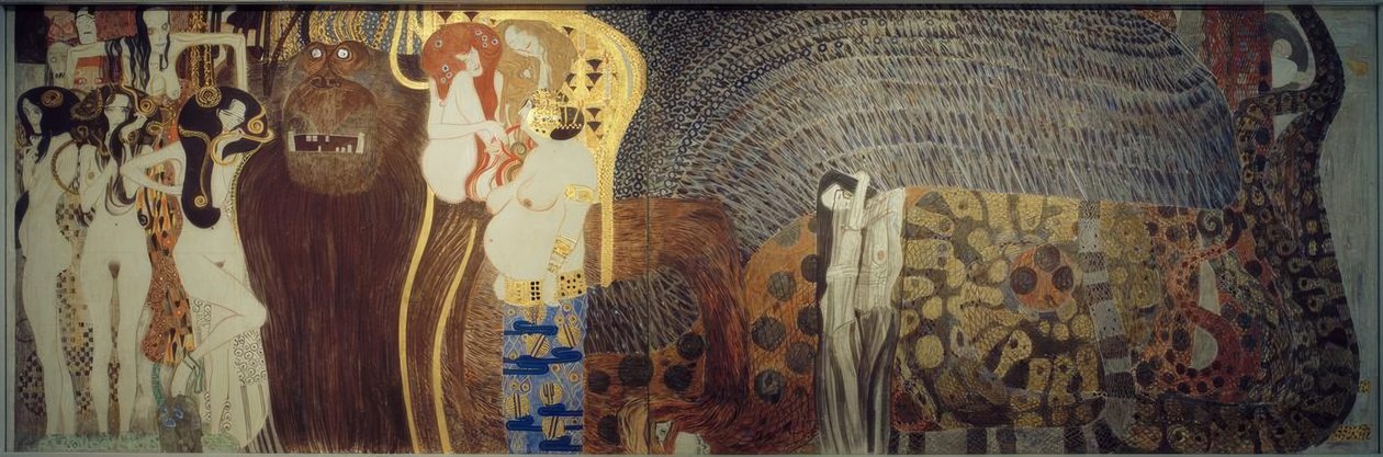 Beethovenfries - As forças inimigas de Gustav Klimt