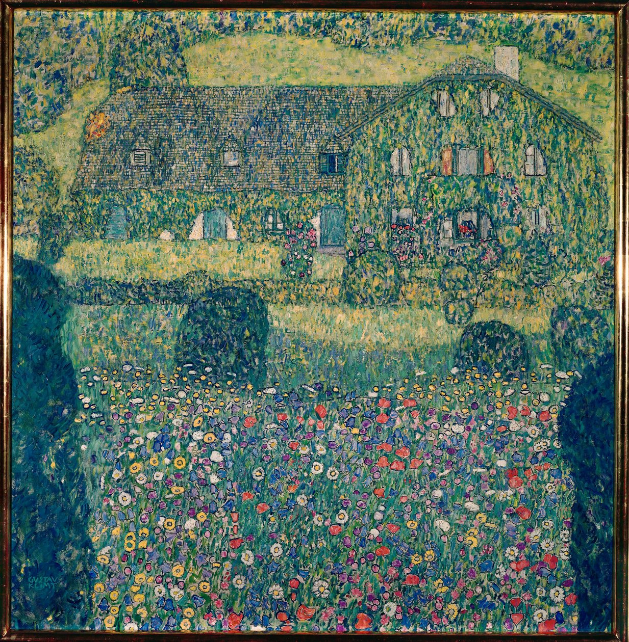 Casa de campo no lago Attersee (Landhaus am Attersee), Alta Áustria de Gustav Klimt