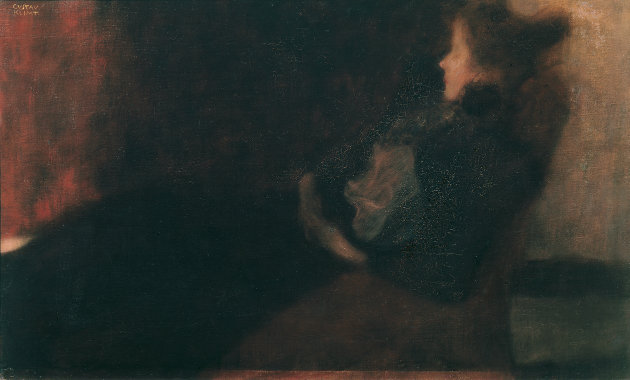 Senhora junto à lareira de Gustav Klimt