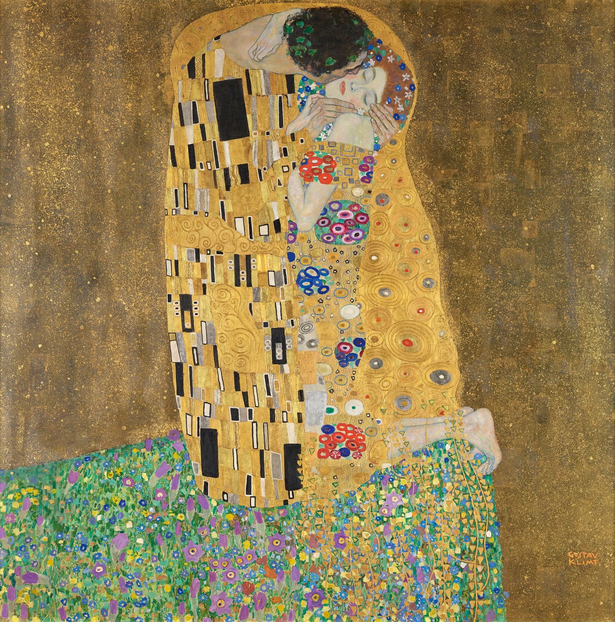 O Beijo (Amantes) de Gustav Klimt