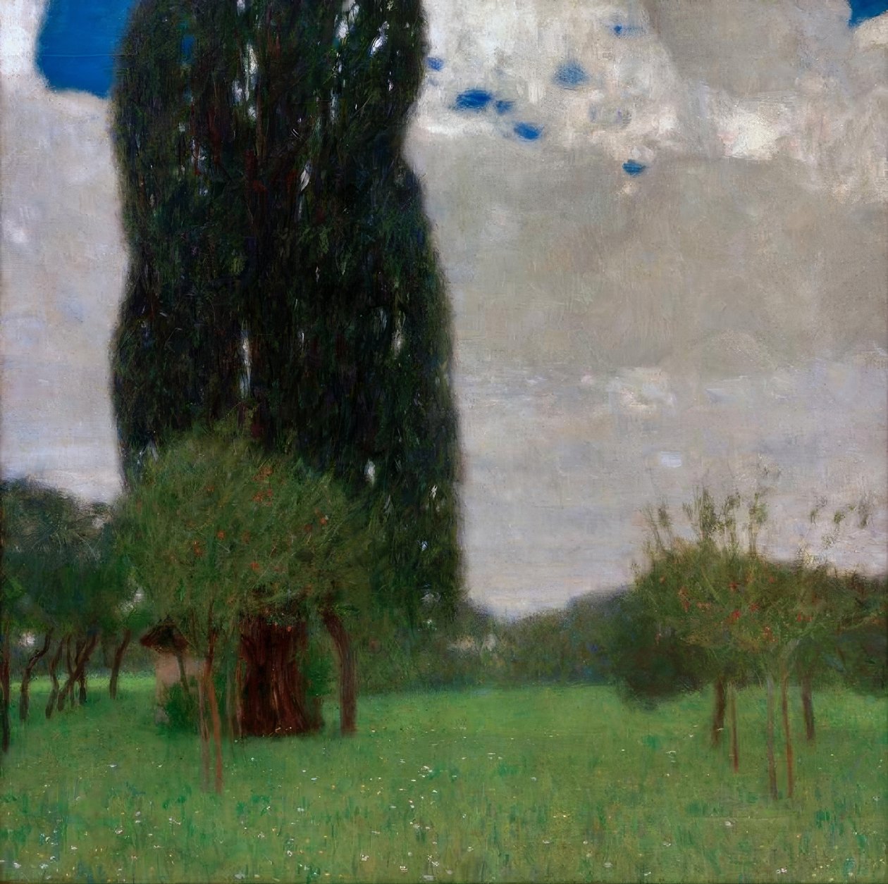 O grande álamo I de Gustav Klimt