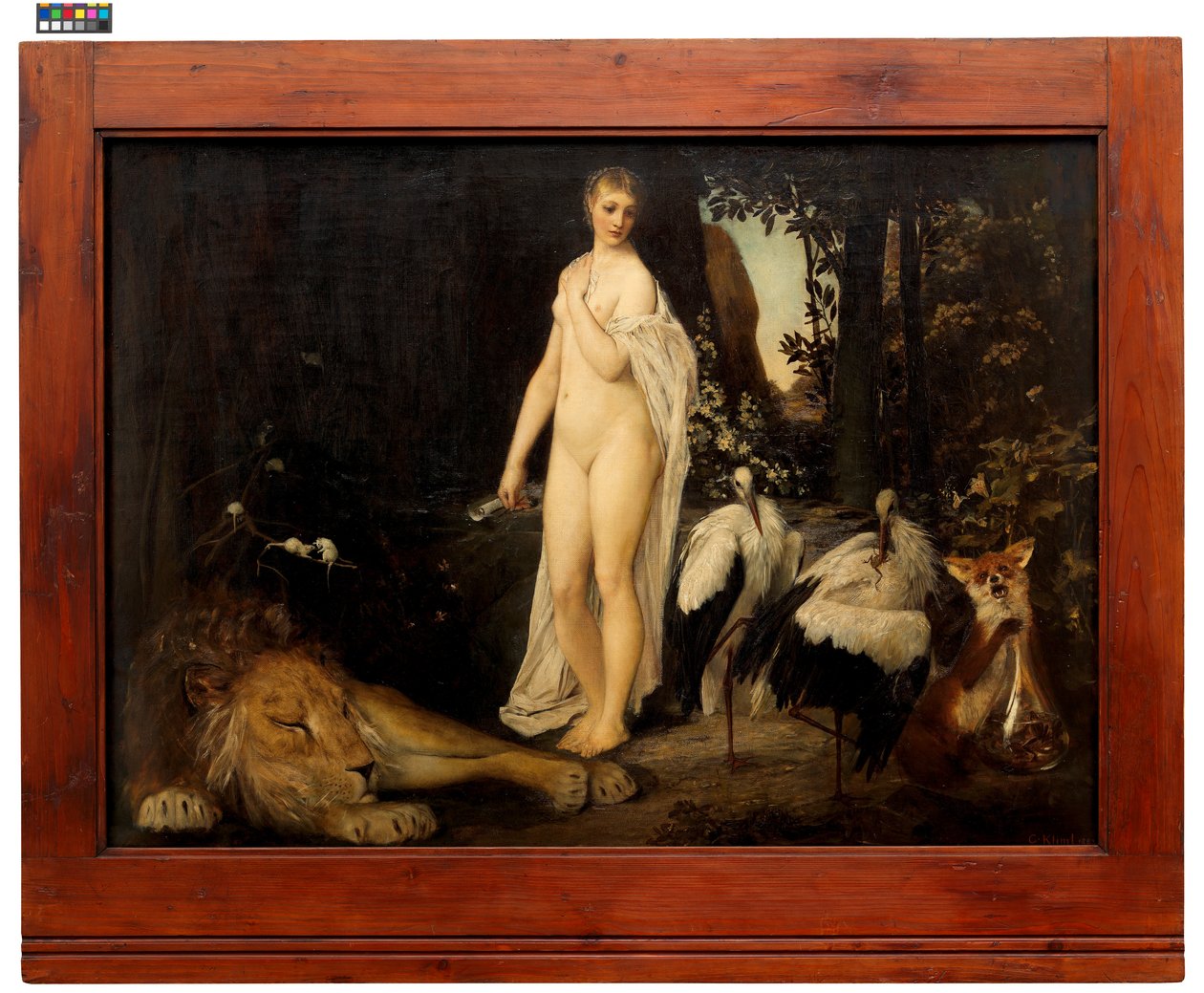 «Fábula» (Base para: Gerlach  Schenk, Alegorias e Emblemas, n.º 75a) de Gustav Klimt