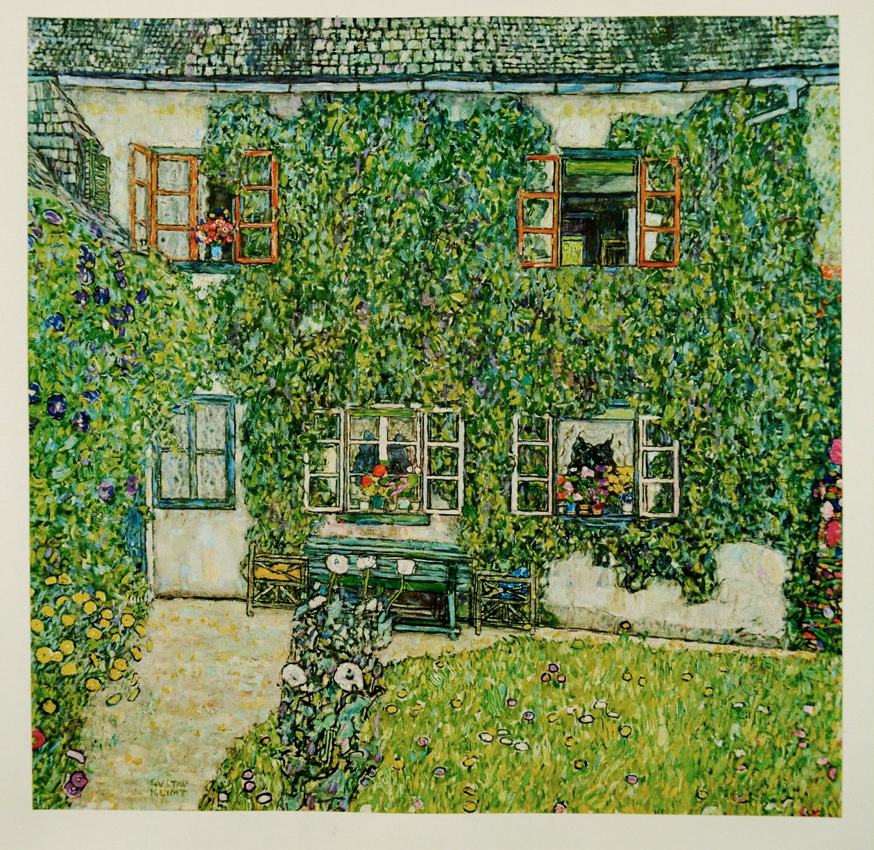 Casa florestal em Weissenbach no lago Attersee de Gustav Klimt