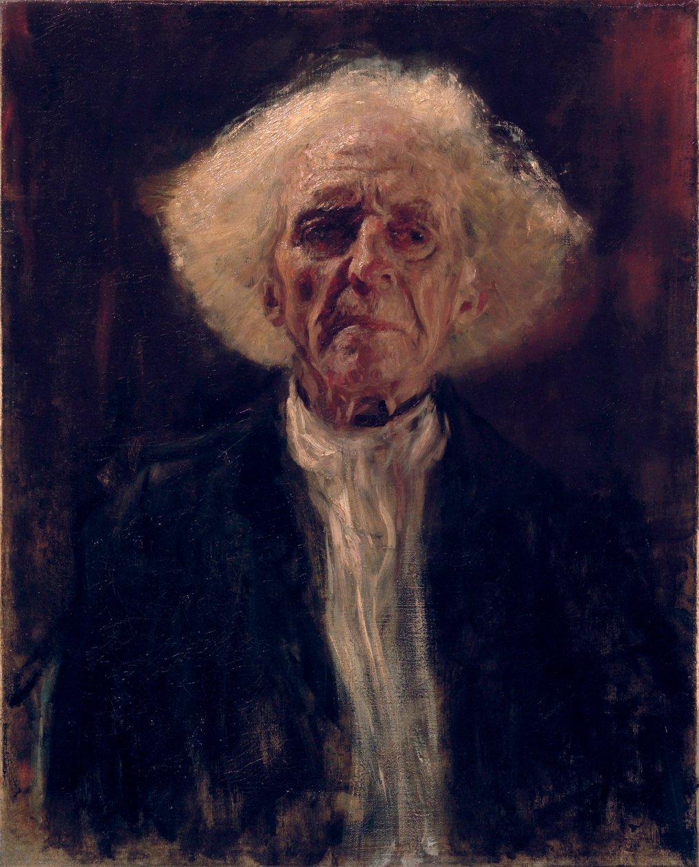 Homem Cego - Pintura por Gustav Klimt (1862-1918), óleo sobre tela de Gustav Klimt