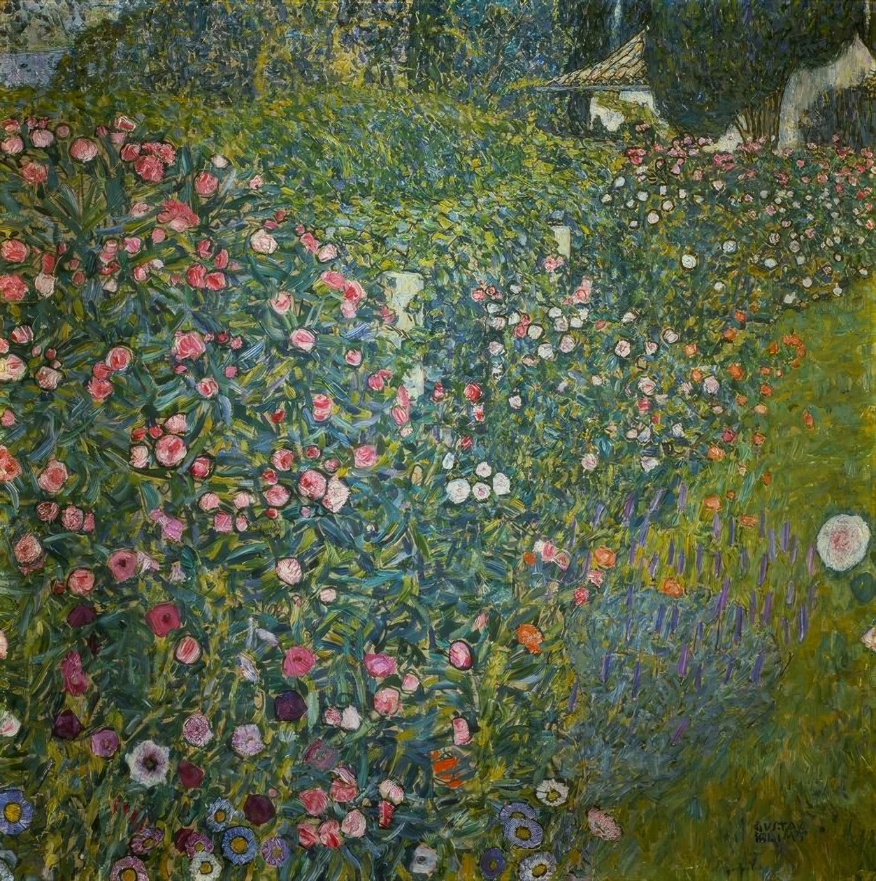 Paisagem do jardim italiano de Gustav Klimt