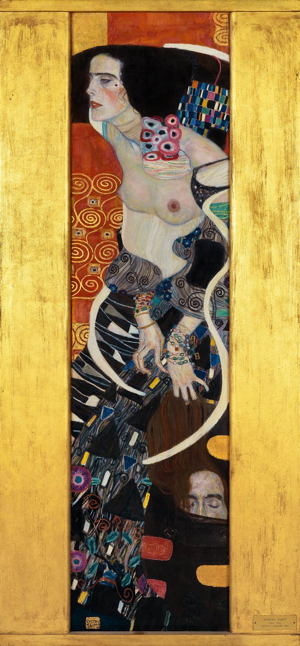 Judith II (Salome), 1909 (óleo sobre tela) de Gustav Klimt