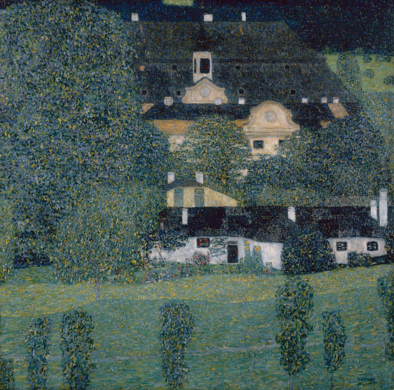 Castelo Kammer no Lago Attersee II de Gustav Klimt