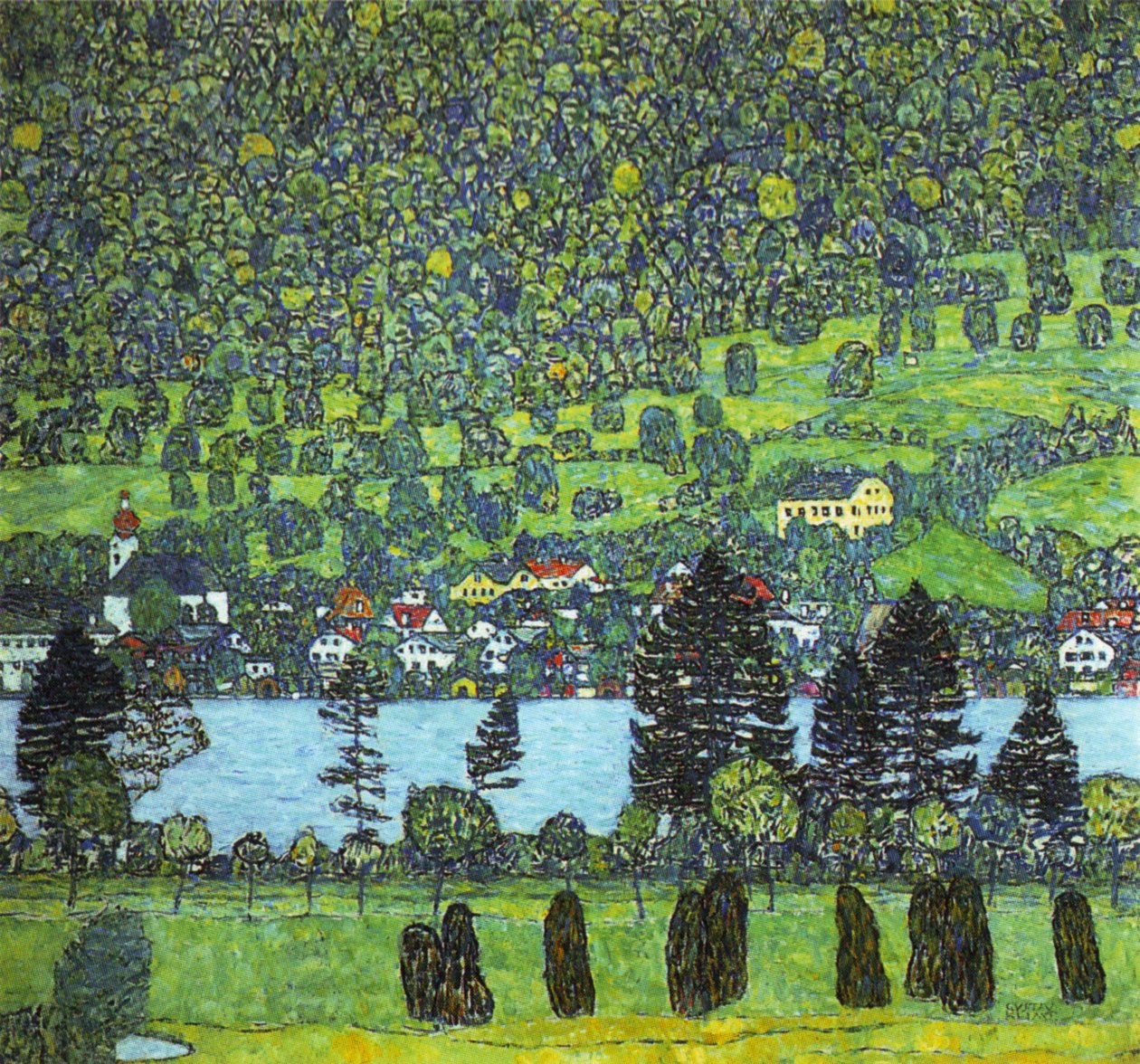 Klimt - Unterach no Altersee, 1916 de Gustav Klimt
