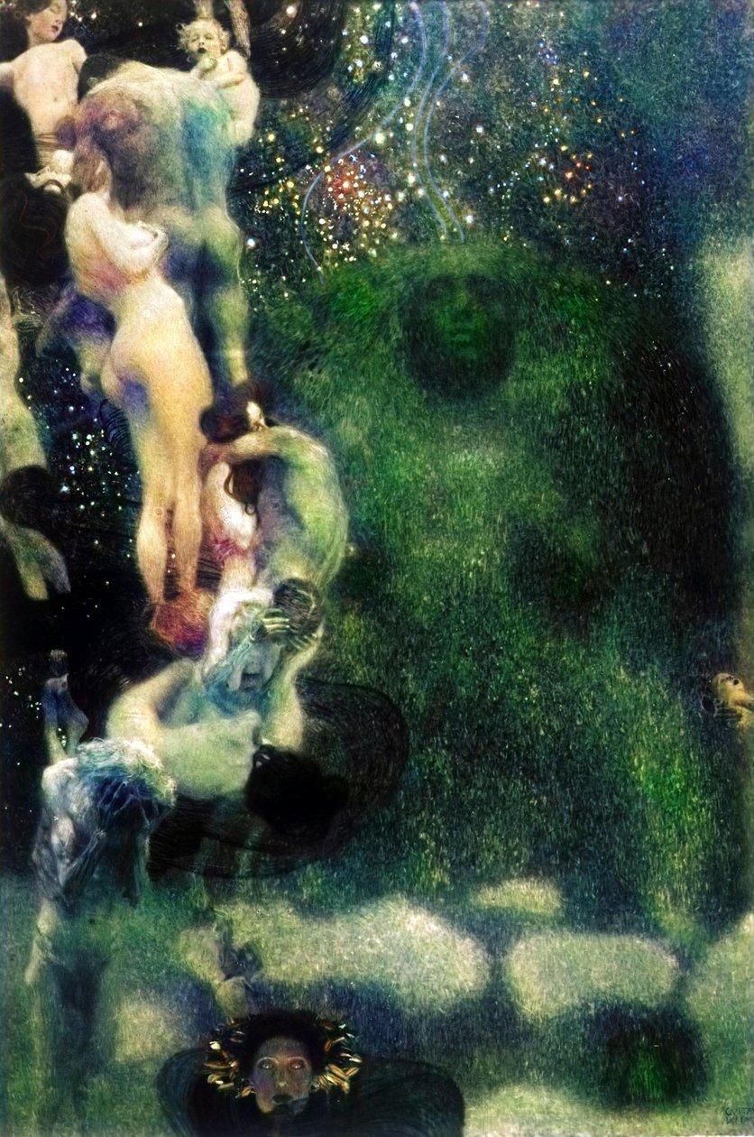 Pinturas de teto da Universidade de Viena de Klimt de Gustav Klimt