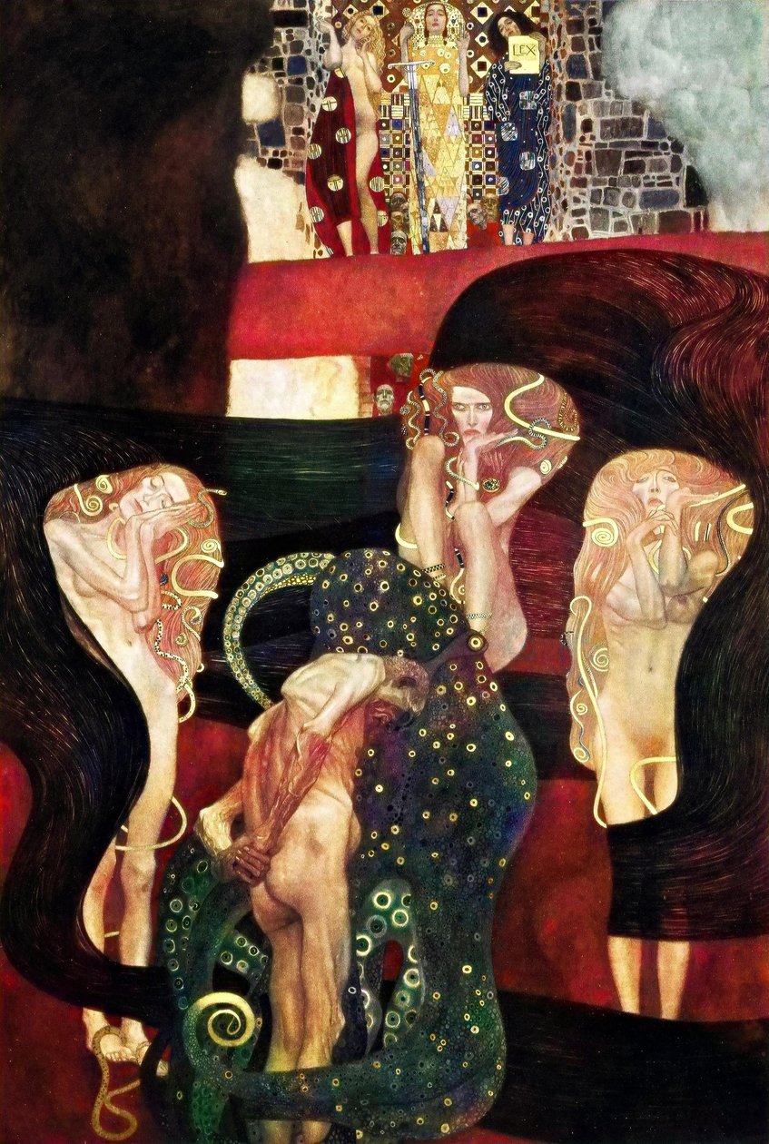Pinturas de teto da Universidade de Viena de Klimt de Gustav Klimt