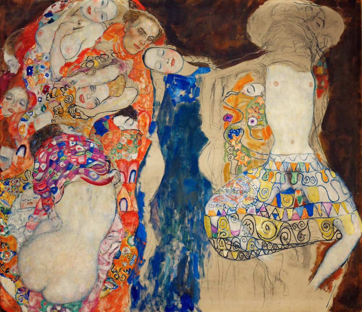 La Mariee - The Bride - Klimt, Gustav (1862-1918) - 1918 - Óleo sobre tela - 165x191 - Oesterreichische Galerie Belvedere, Viena de Gustav Klimt