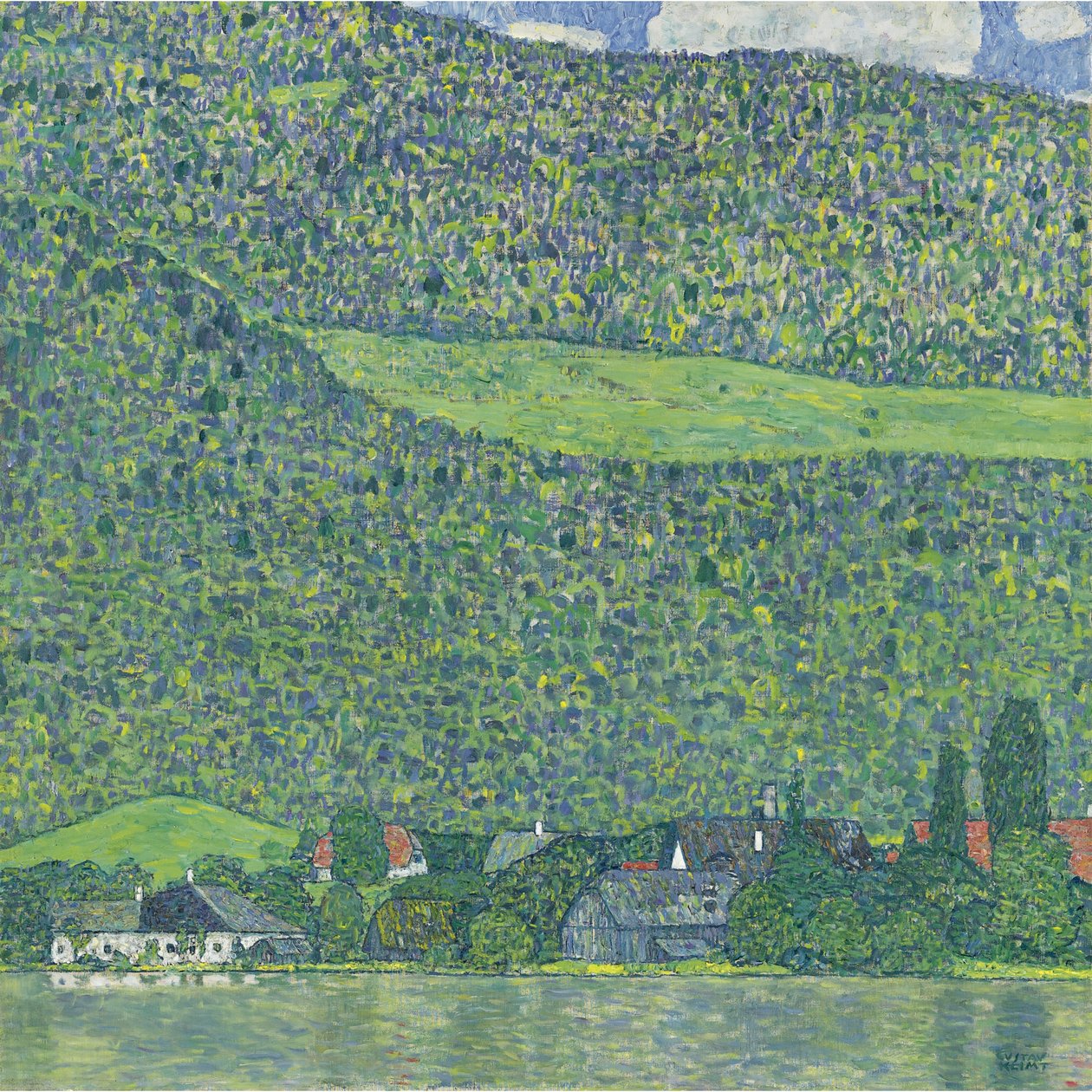 Litzlberg no Attersee, 1914-1915 de Gustav Klimt