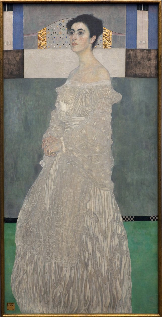 Margaret Stonborough Wittgenstein. Pintura de Gustav Klimt (1862-1918), Oil On Canvas 1905. Arte austríaca, início do século XX, simbolismo. Neue Pinakothek, Munique (Alemanha). de Gustav Klimt