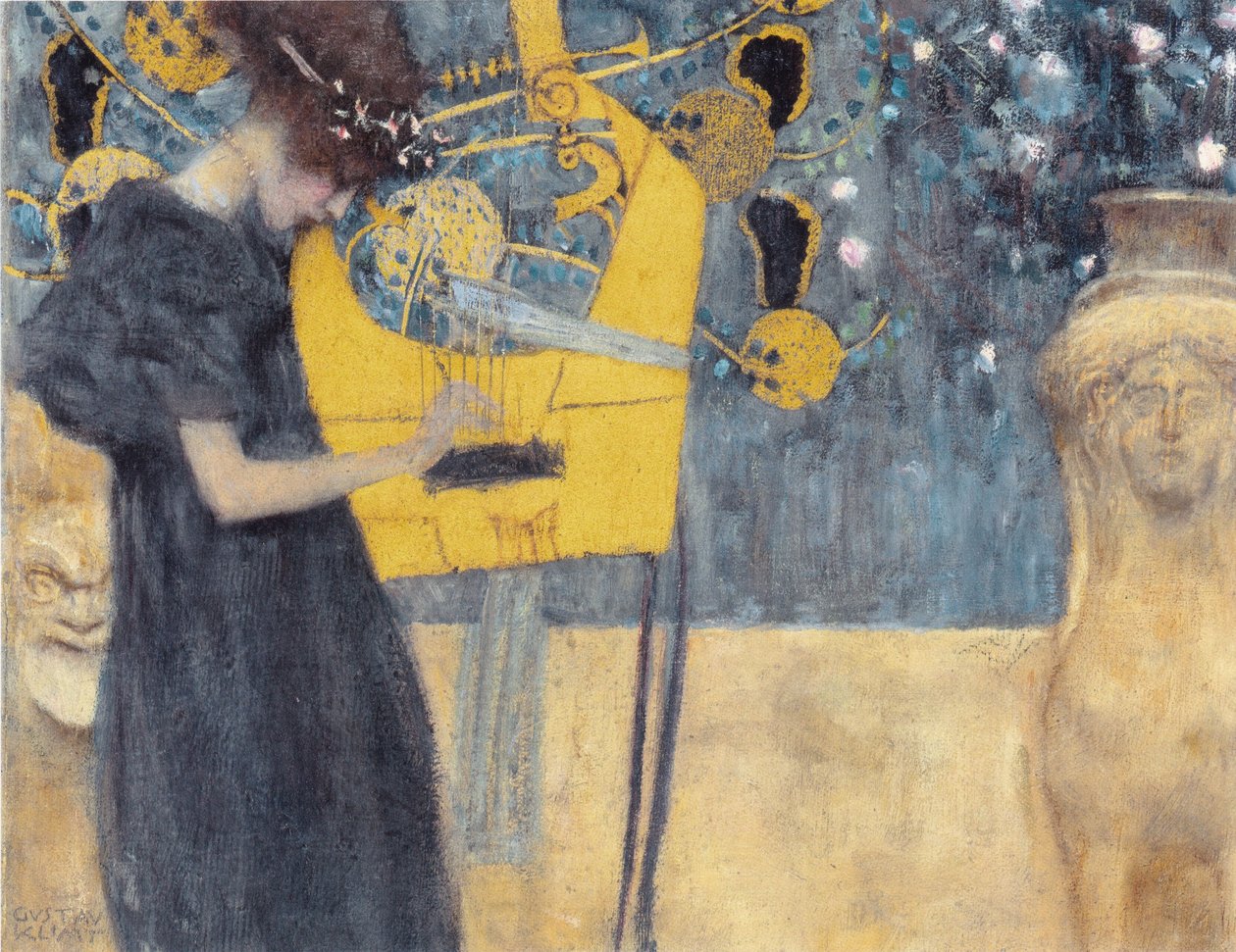 Música I, 1895. de Gustav Klimt